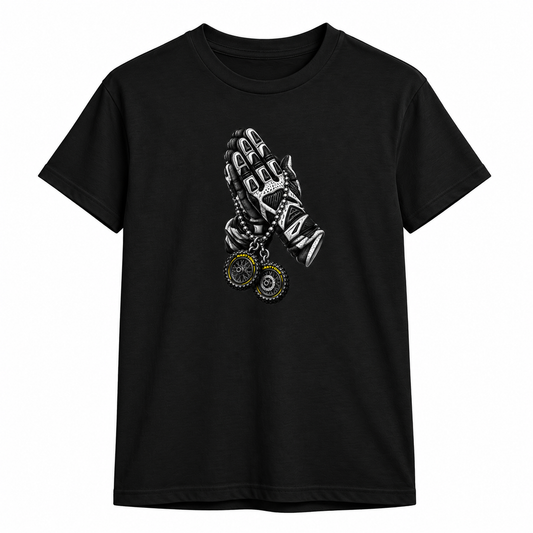 Praying Moto hands Tee